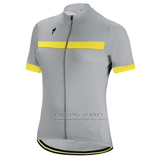 Women's Specialized RBX Sport Cycling Jersey Bib Short 2018 Grey Yellow